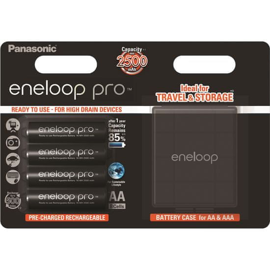 PANASONIC Eneloop Pro CASE AA 4 db 2500 mAh (3HCDE/4BE)