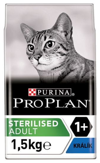 Purina Pro Plan Cat Sterilised, nyúl, 1,5 kg