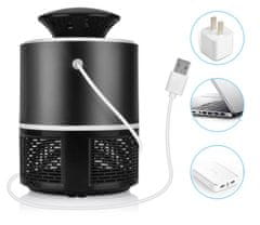 Alum online USB-s rovarcsapda és szúnyogirtó készülék ventilátorral és világítással 