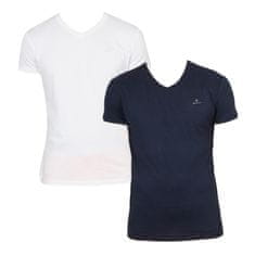 Gant 2PACK kék/fehér férfi póló (901002118-109) - méret M