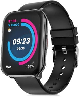 Okosóra Niceboy X-fit Watch 2 erőteljes intelligens óra Bluetooth 5.0 értesítés Android telefonról iOS hosszú akkumulátor-élettartam alvásfigyelés SpO2 pulzusmérés nyomásmérés LCD kijelző Erőteljes, megfizethető óra sportmódok vezérlik a zenelejátszót pulzusmérés,
