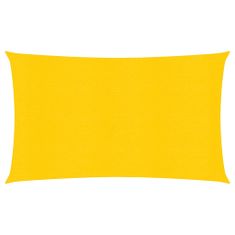 Greatstore sárga HDPE napvitorla 160 g/m² 2 x 5 m