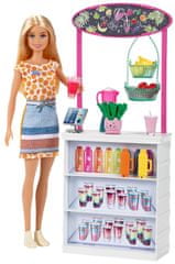 Mattel Barbie állvány turmixokkal és babával