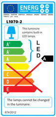 Dedra Műhelylámpa 20W SMD LED, gazdaságos, állvány, IP65 - L1070-2