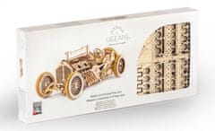 UGEARS 3D fából készült mechanikus puzzle U9 Auto (Grand Prix)