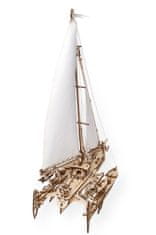 UGEARS 3D fa mechanikus puzzle vitorlás hajó Merihobus (trimarán)