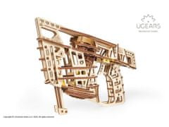 UGEARS 3D fából készült mechanikus puzzle kidobó repülőgép