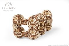 UGEARS 3D fából készült mechanikus puzzle kocka Flexi