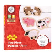 Bigjigs Toys Easy Puzzle Farm állatok