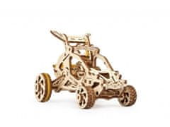 UGEARS 3D fából készült mechanikus puzzle Mini bogárkocsi