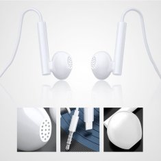 WK Design Rired sztereó fülhallgható USB-C, fehér