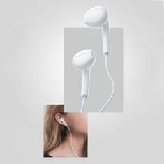WK Design Rired sztereó fülhallgható USB-C, fehér