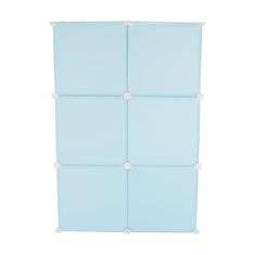 KONDELA Gyermek moduláris szekrény Edrin - kék / gyermek minta