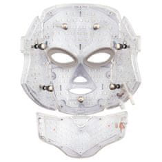 Ápoló LED maszk arcra és nyakra fehér (LED Mask + Neck 7 Colors White)