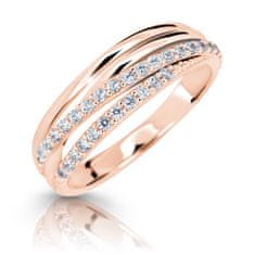 Cutie Jewellery Z6716-3352-10-X-4 lenyűgözően csillogó rózsaszín arany gyűrű (Kerület 48 mm)