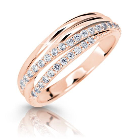 Cutie Jewellery Z6716-3352-10-X-4 lenyűgözően csillogó rózsaszín arany gyűrű