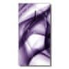 Függőleges üvegóra Art absztrakció lila 30x60 cm