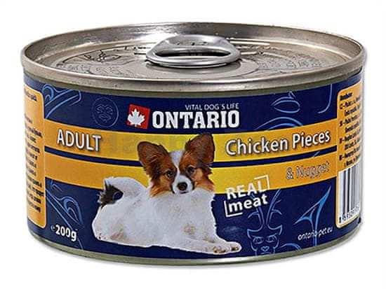 Ontario Kutyakonzerv, csirkehússal, 9 x 200 g