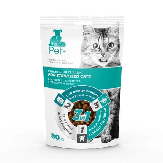 thePet+ Cat Sterilised treat 20×80 g
