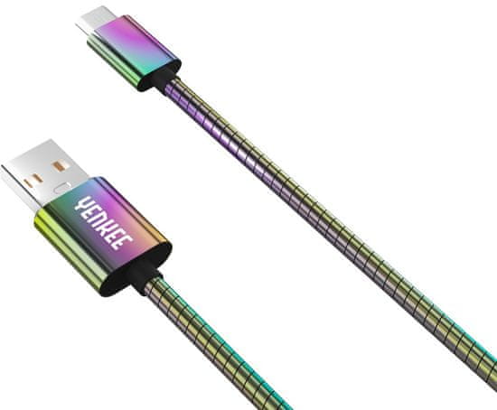 Yenkee YCU 251 Acél. Micro USB kábel / 1 m