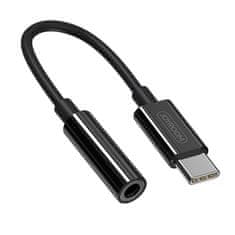 Joyroom Ben Series adapter 3.5 mm jack / USB-C, fekete