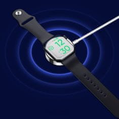 Joyroom Ben Series vezeték nélküli töltő Apple Watch + kábel USB / Lightning 1.5m, fehér