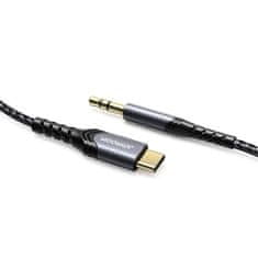 Joyroom Hi-Fi Audio kábel 3.5 mm jack - USB-C 1m, fekete