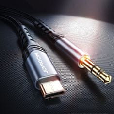 Joyroom Hi-Fi Audio kábel 3.5 mm jack - USB-C 1m, fekete
