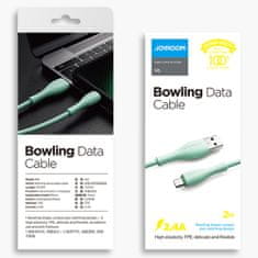 Joyroom Bowling Data kábel USB / Micro USB 2.4A 1m, fehér