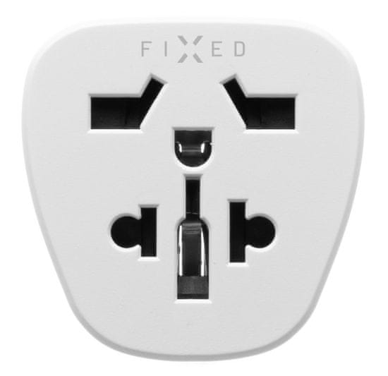 FIXED Adapter EU Adapter a UK, USA, AUS töltők csatlakoztatásához az EU-s aljzatokhoz FIXCT-EU, fehér