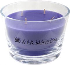 A La Maison Az illatos gyertya LILA üvegben 70 órán keresztül ég