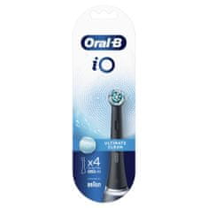 Oral-B iO Ultimate Clean fekete fogkefe fejek, 4 db-os csomagolás 