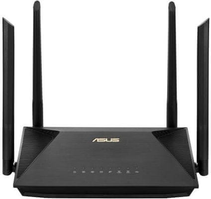 Asus RT-AX53U AX1800 vezeték nélküli Wi-Fi router 2 frekvenciasáv 2,4 GHz 5 GHz teljesítmény 574 1201 Mbps 4 rögzített, erős, modern funkciókban gazdag antenna