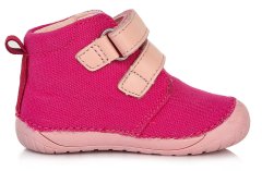 D-D-step lány barefoot vászon magasszárú cipő C070-84A, 20, rózsaszín