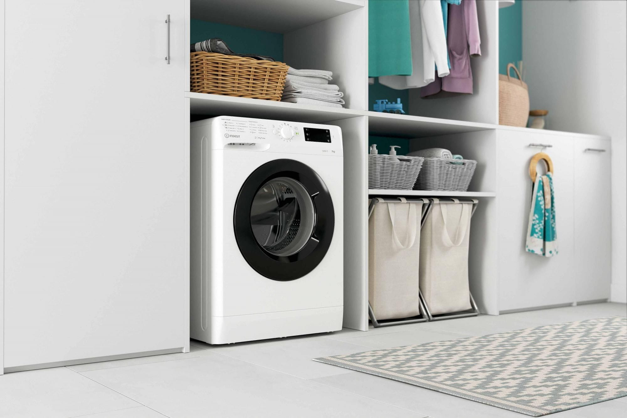 Indesit Washing Machine 8 Kg 16 Programs 1400 RPM A+++ - White