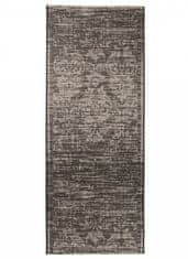 Chemex Szőnyeg Floorlux Sidewalk String Stílusos Divatfüzér 20211 Ezüst Fekete 60x200 cm