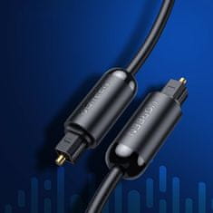 Ugreen AV122 Toslink audio optikai kábel 1.5 m, szürke