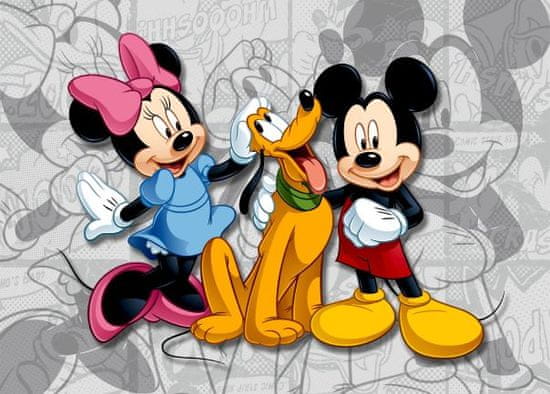 AG Design Fotótapéta Mickey a Minnie falfestmény FTDNM 5204