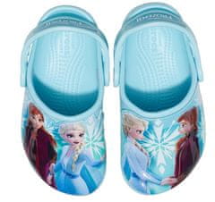 Crocs lány papucs FL Disney Frozen II Ice Blue Kids Clog 207078-4O9, 23/24, kék