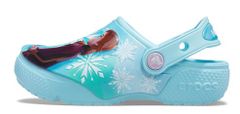 Crocs lány papucs FL Disney Frozen II Ice Blue Kids Clog 207078-4O9, 23/24, kék