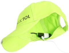 SIXTOL B-CAP 25lm-es LED-lámpás ellenzős sapka, tölthető, USB, univerzális méret, fluoreszkáló zöld