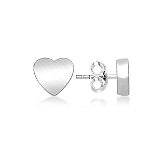 Brilio Silver Ezüst minimalista szív fülbevaló LME0818