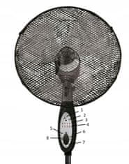 Dedra Álló ventilátor 16 " -es távirányítóval - DA -1611