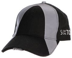 SIXTOL B-CAP SAFETY fényvisszaverő ellenzős sapka, 25lm-es, LED-lámpával, tölthető, USB, uni méret, fekete