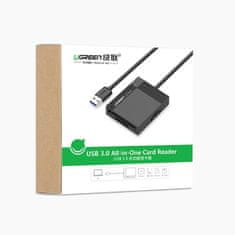 Ugreen CR125 kártyaolvasó USB 3.0 SD / micro SD / CF / MS, fekete