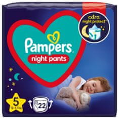 Pampers Night Pants Bugyipelenka, 5-ös méret, 22 bugyipelenka, 12kg-17kg