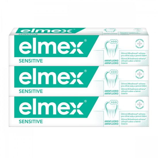 Elmex Fogkrém Sensitive 3x 75 ml