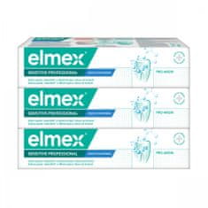 Elmex Sensitive Professional Whitening fogkrém, 75 ml, tripack