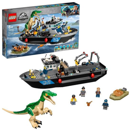 LEGO Jurassic World 76942 Baryonyx menekülése a hajóról