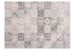 Chemex Modern Fika Szőnyeg Divatos Fríz 78586 Ezüst Rózsaszín 70x140 cm